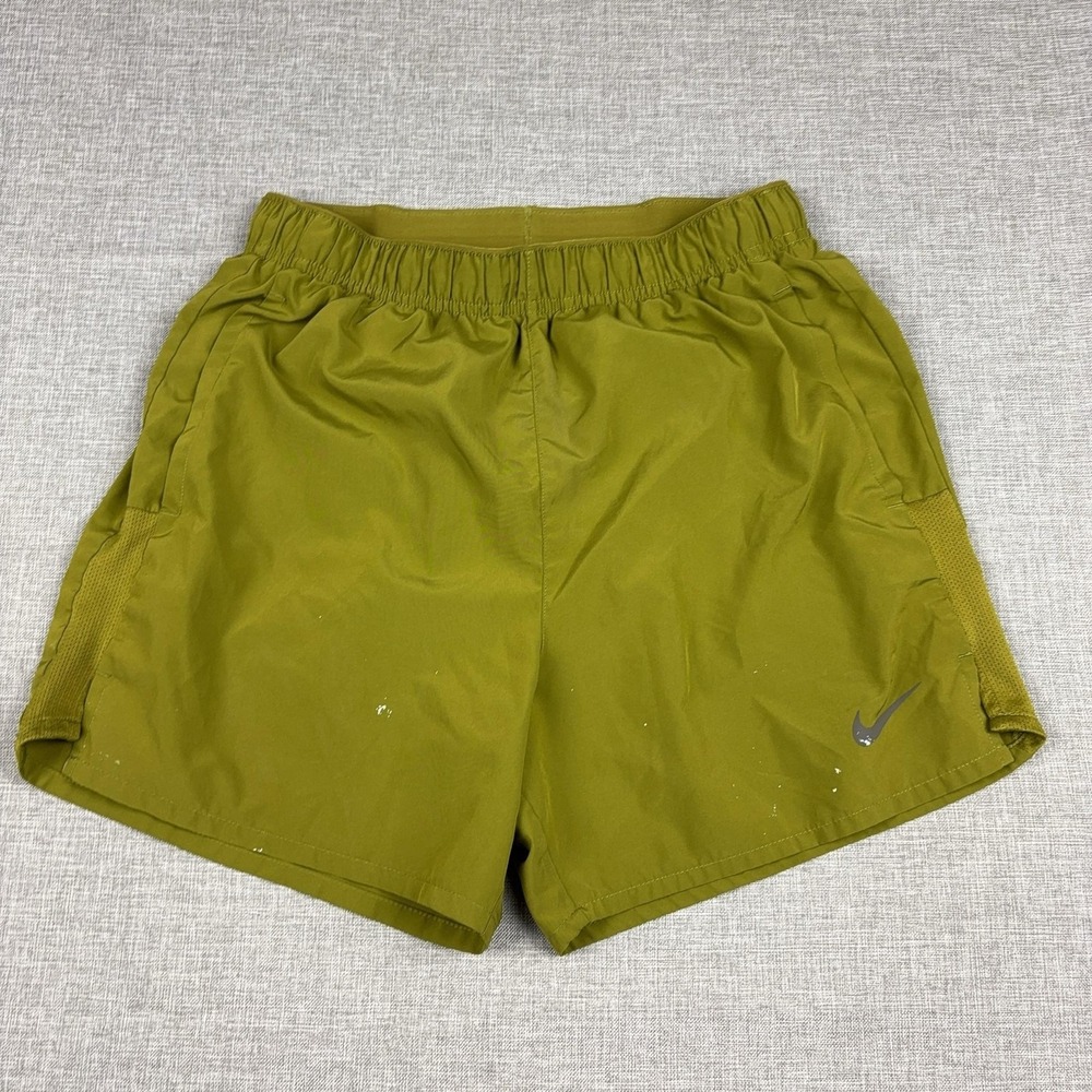 Nike Dri-FIT Shorts Mens Small Mustard Running 5 Inseam Athletic DV9363-307